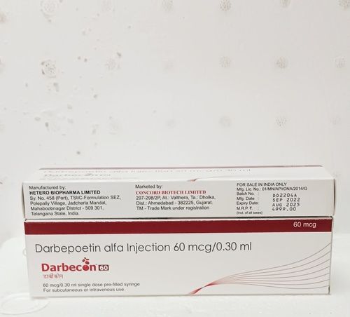 Liquid Darbepoetin Alfa Injection Darbecon 60Mg