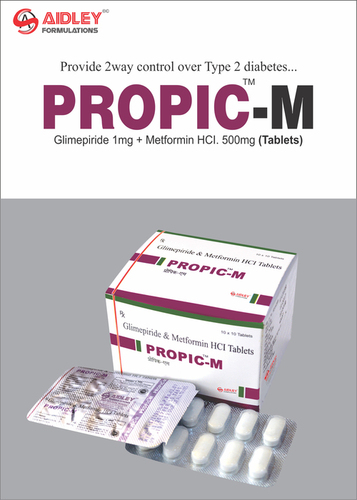 Tablet Glimepiride 1mg + Metformin 500mg SR