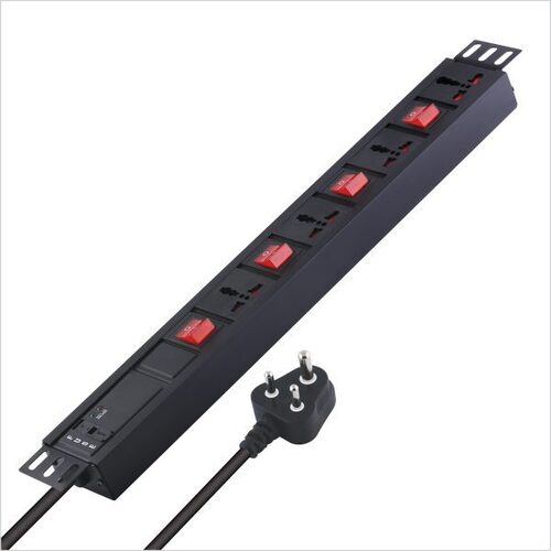 MX 4 Outlet Universal Socket 3 Socket 5 Amp and 1 Socket 15 amp with Individual Switch Child safety shutter Power Strip