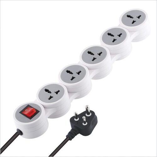Mx 5 Outlet Universal Sockets Snake Power Strip With 15 Amp Master