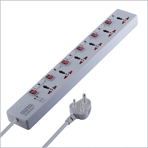 Mx 6 Outlet Universal Power Strip With Individual Fuse & Switch For