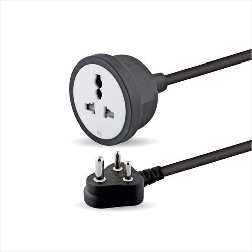 MX Extension Board with 1.5M Heavy Duty Long Wire Cord Single Outlet Socket 2500W 10A Expandable Electric Extension