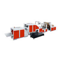 Fully Automatic Paper Bag Making Machine - Color: Orange /white