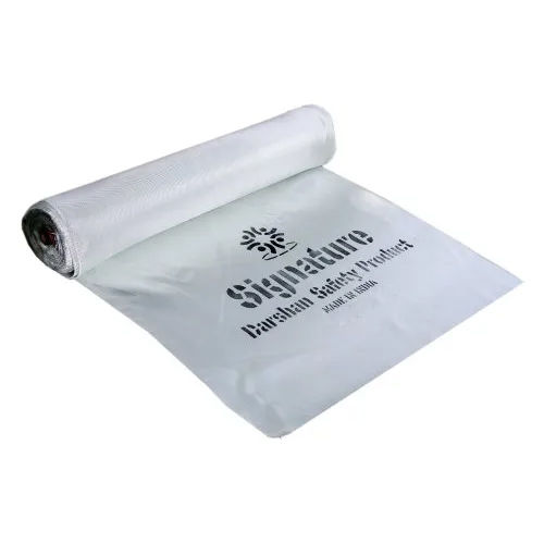 White Fiberglass Fire Blanket