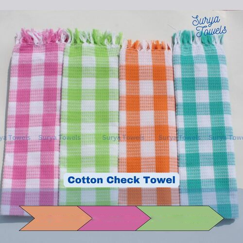 Cotton Check Towel 30 x 60 180 g
