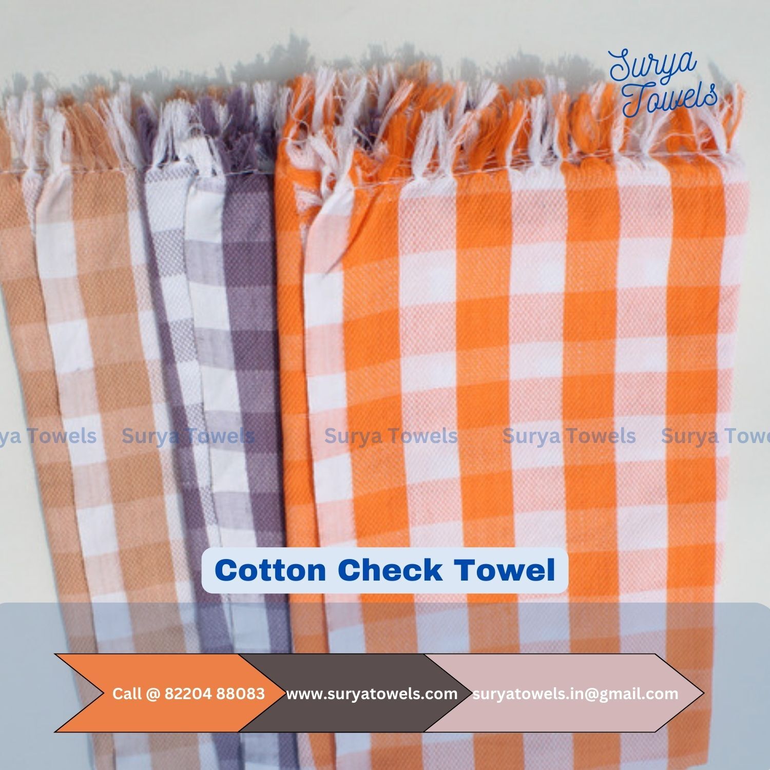Cotton Check Towel 30 x 60 180 g