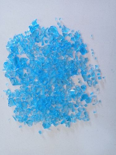 Beauty full attractive Sky blue glass art and craft crushed crumb glass stone chips 1-9 mm