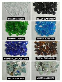 Beauty full attractive Sky blue glass crushed crumb cluster stone chips 1-9 mm