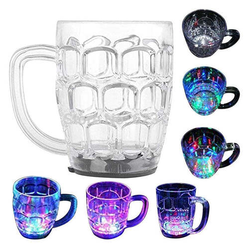 Led Glass Cup (Rainbow Color) (0619)