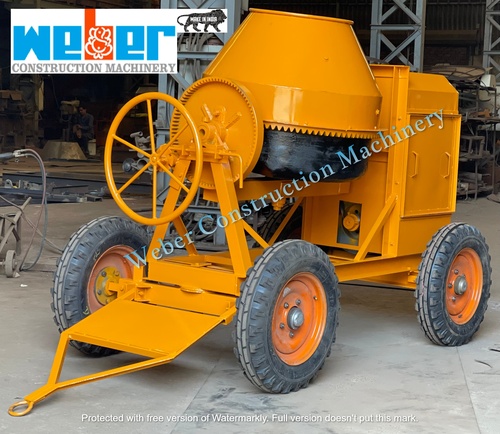 CI Drum Concrete Mixer Manufacturer in India, Mobile Concrete Batching