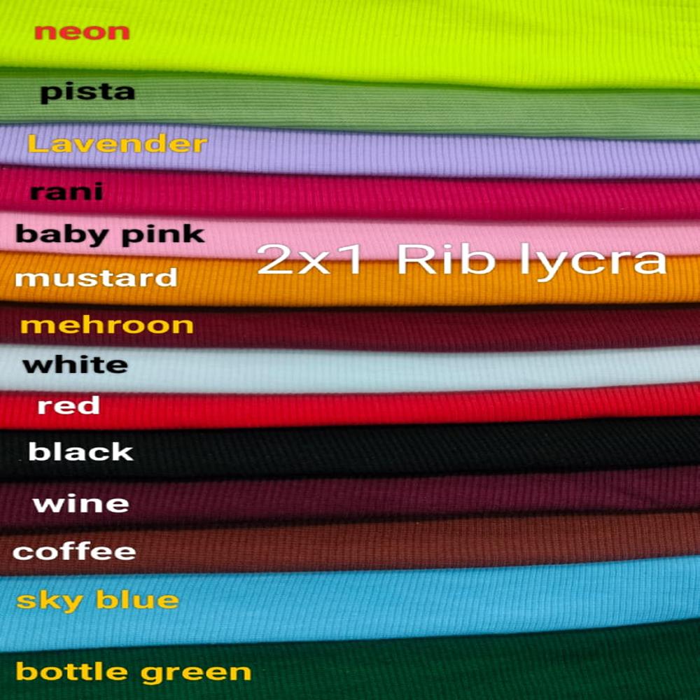 2 x 2 rib lycra