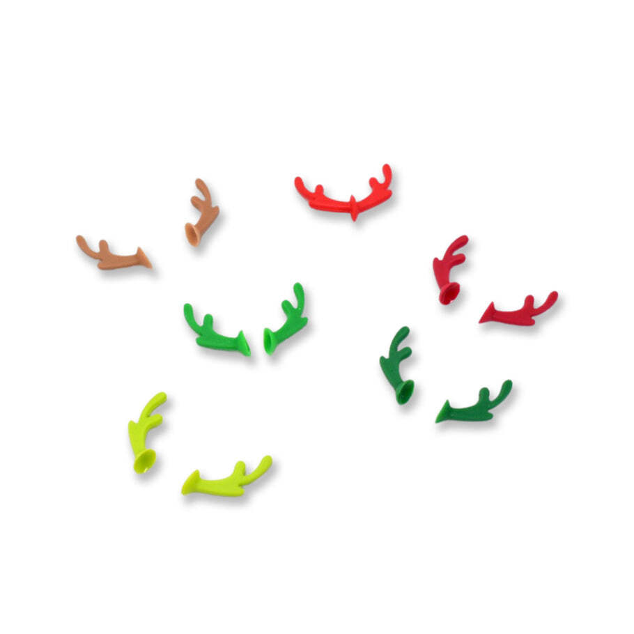 Silicone Deer Drink Marker Safe 16PCS Glass Identification Tag Lightweight Unique Durable for Party (1723)