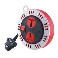 Mx 2 Outlet Universal Socket, Extension Box - 15 Amps. + 5 Amps. With Fuse Protection & Child Safety Shutter, Fire Resistance Body - 3 Meter