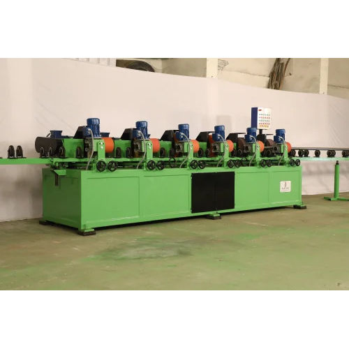 Automatic Pipe Polishing Machine - Color: Green