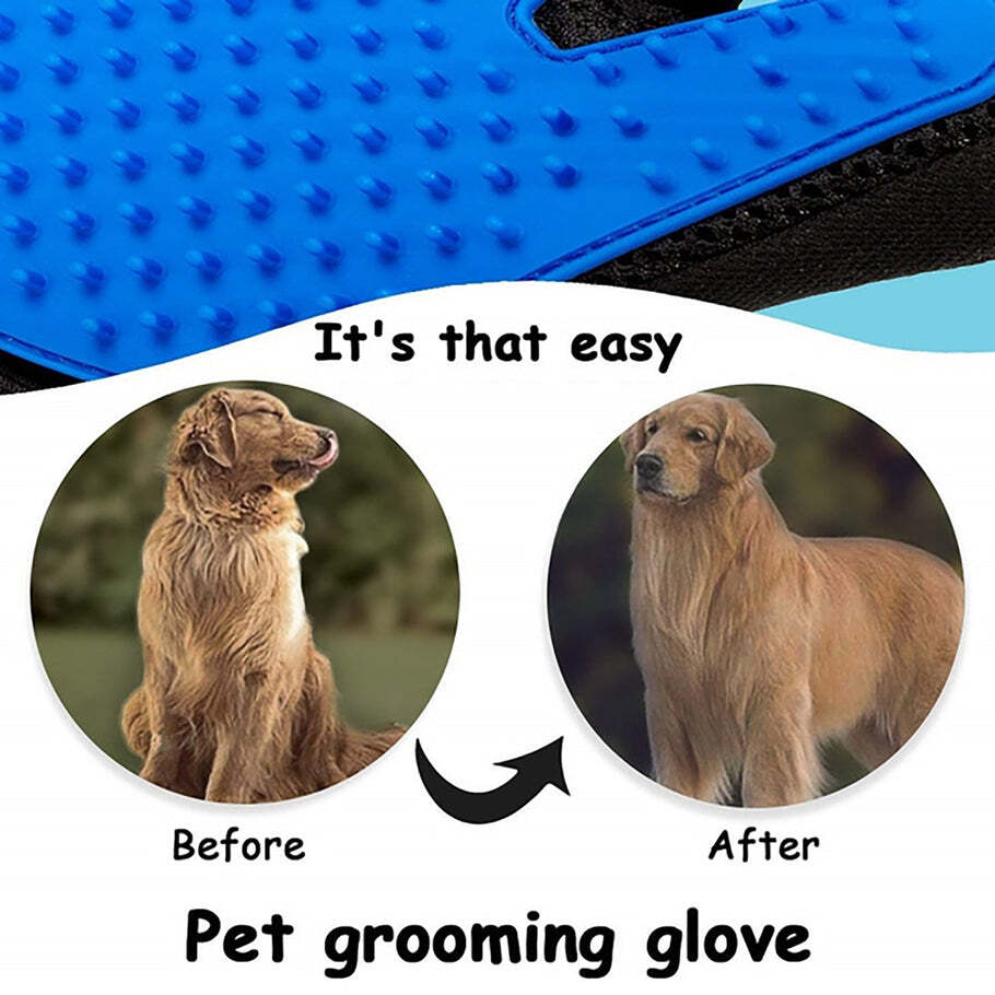 Pet Hair Remover Glove and Self Cleaning Fur Remover (4681)