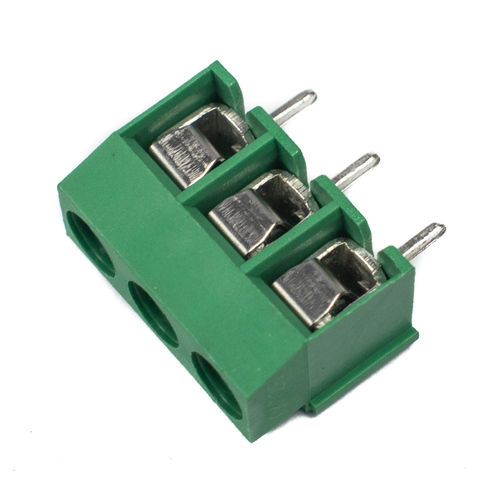 3 Pin Screw Type Pcb Terminal Block - 5mm Pitch