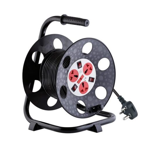 MX 3 Outlet Universal 5 Amp Sockets Extension Reel Extension Board with Individual Switch 20 Meter - 3Pin Power Cord
