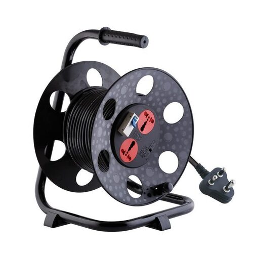 MX 2 Outlet Universal 15 Amp Sockets Extension Reel Extension Board with Single Pole 32 Amp MCB Switch 30 Meter - 3 pin - 16 Amp Power Cord