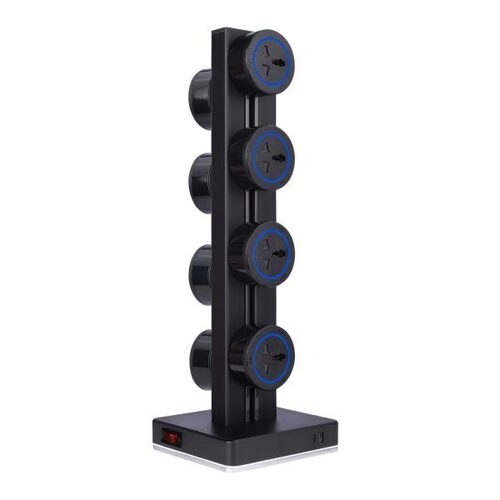 MX 2 Way Power Track with 1 USB Charging Port (5V-2400 MA) & USB C Type PD Charge (30 W)