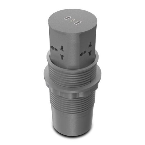 Mx Table Top Power Post Push Up Come With 4 Universal Socket +2 Usb A