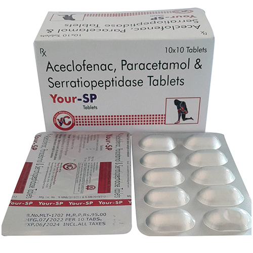 Paracetamol Serropatidase Tablet