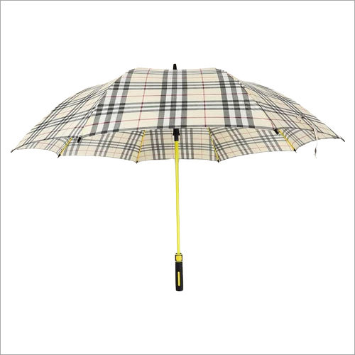 Polyester Check Design Color Tube Straight Umbrella