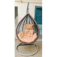 Brown Iron Swing Chair