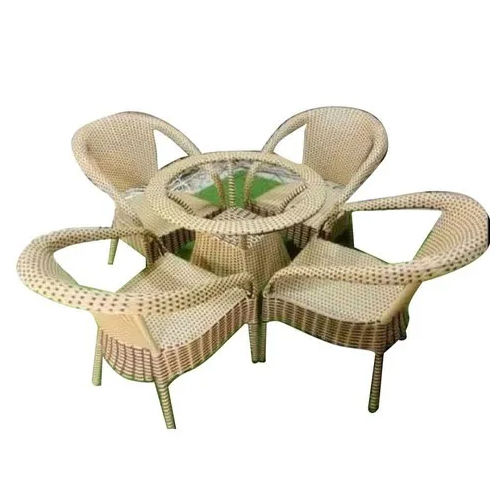 Brown Waterproof 4 Seater Wicker Furniture Set