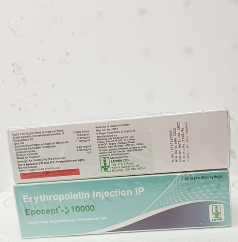 Erythropoitin Injection Epocept 10000 Ingredients: Recombinant Human Erythropoietin Alfa (10000Iu)