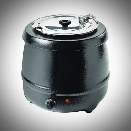 Black-silver Electric Soup Warmer