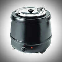 Black-silver Electric Soup Warmer