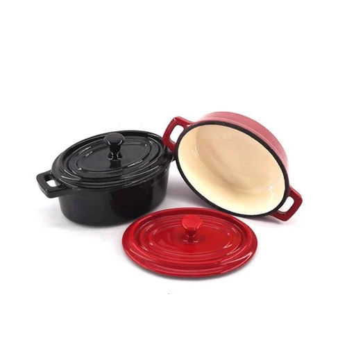 Red & Black Metal Crockery