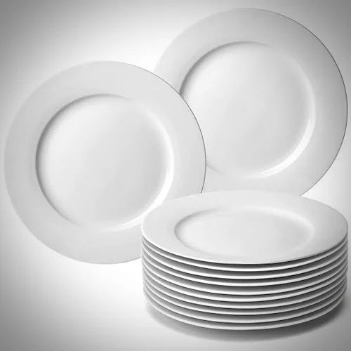 White Porcelain Dinner Plates