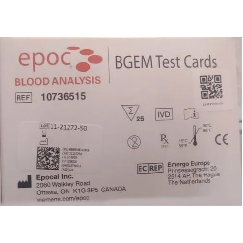 EPOC BGEM Test Card