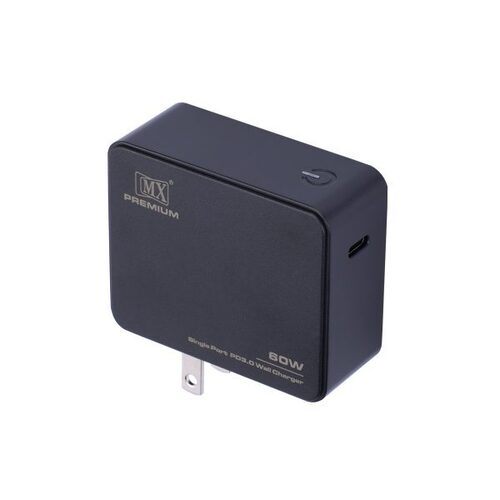 MX Premium 60W Single Port USB C PD Wall Charger