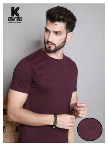 Mens plain cotton tshirt