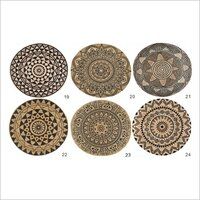 Round Braided Printed Jute Rugs