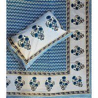 Jaipuri Print Mango Cotton Double Bed Sheets