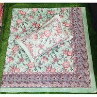 Kalamkari Prints Jaipur Bed Sheets 108x108 Inch