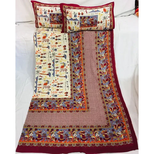 Jaipur Bed Sheet Indigo Color