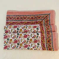 Neelofar_s Beautiful Hand Blocked Print Reversible Single Comforter