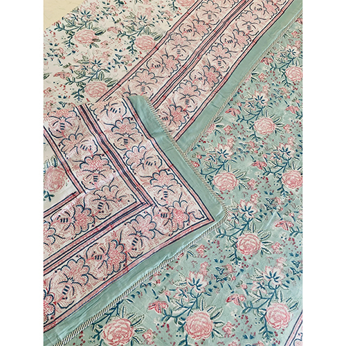 Neelofar_s Beautiful Hand Blocked Print Reversible Single Comforter