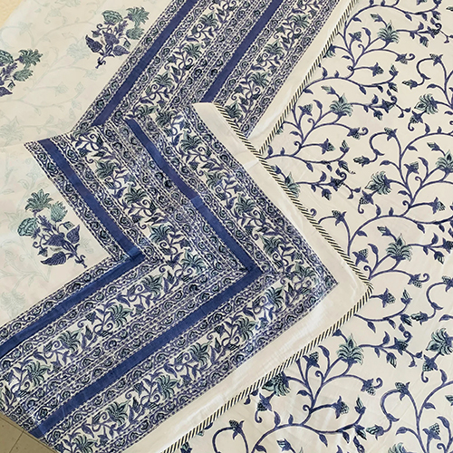 Neelofar_s Beautiful Hand Blocked Print Reversible Single Comforter