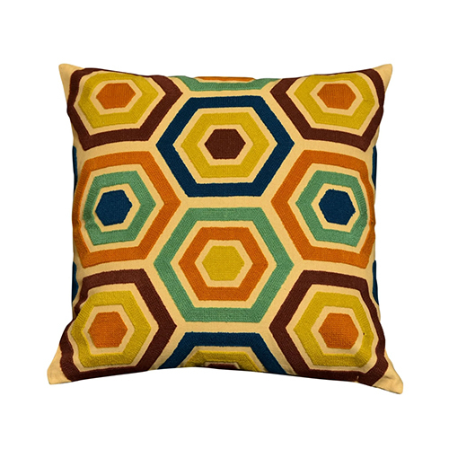 Neelofar_s Suzani Embroidered Geometric Pattern Cushion Cover