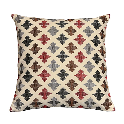 Nelofar_s Silk Thread Embroidered On Canvas Cushion Covers