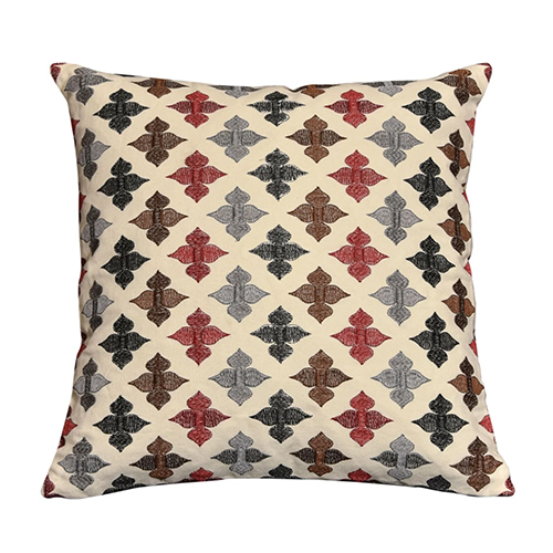 Nelofar_s Silk Thread Embroidered On Canvas Cushion Covers