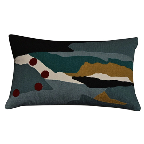 Suzani Embroidered Cushion Cover In 12 x 20 Inches Neelofar_s