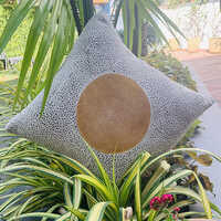 Neelofar_s Silk Thread Cushion Cover With Geometric Design