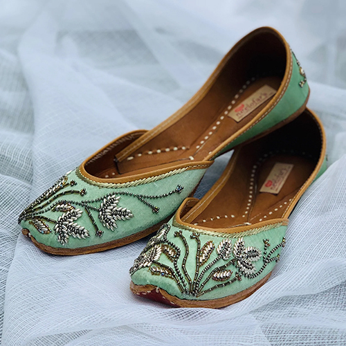 Punjabi Juttis With Bead Work