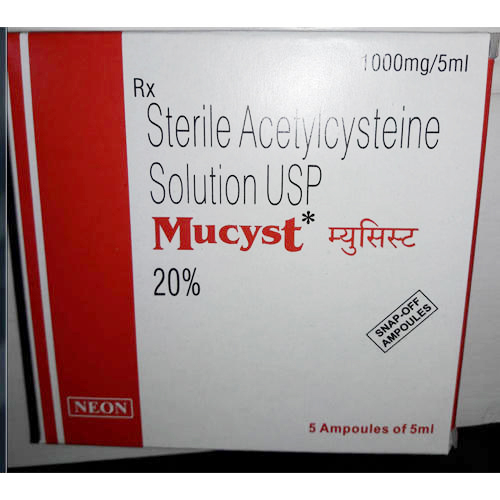 Mucyst 20 (Sterile Acetylcysteine Solution USP) 1000mg 5ml